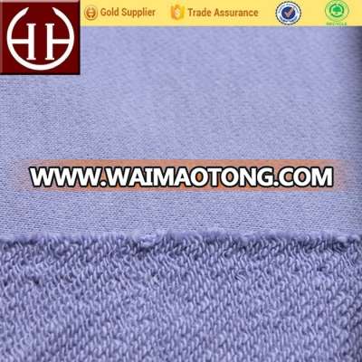 Combed brushed fleece knitted 100 cotton french terry fabric