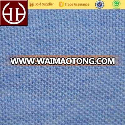 Good quality single or double knitted 100% cotton pique fabric for Polo shirt